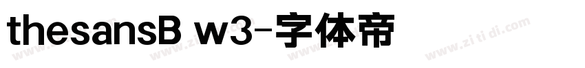 thesansB w3字体转换